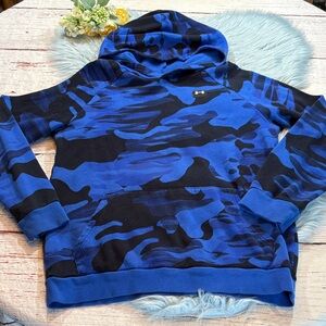Under Armour Blue Camo Hoodie Sz XL